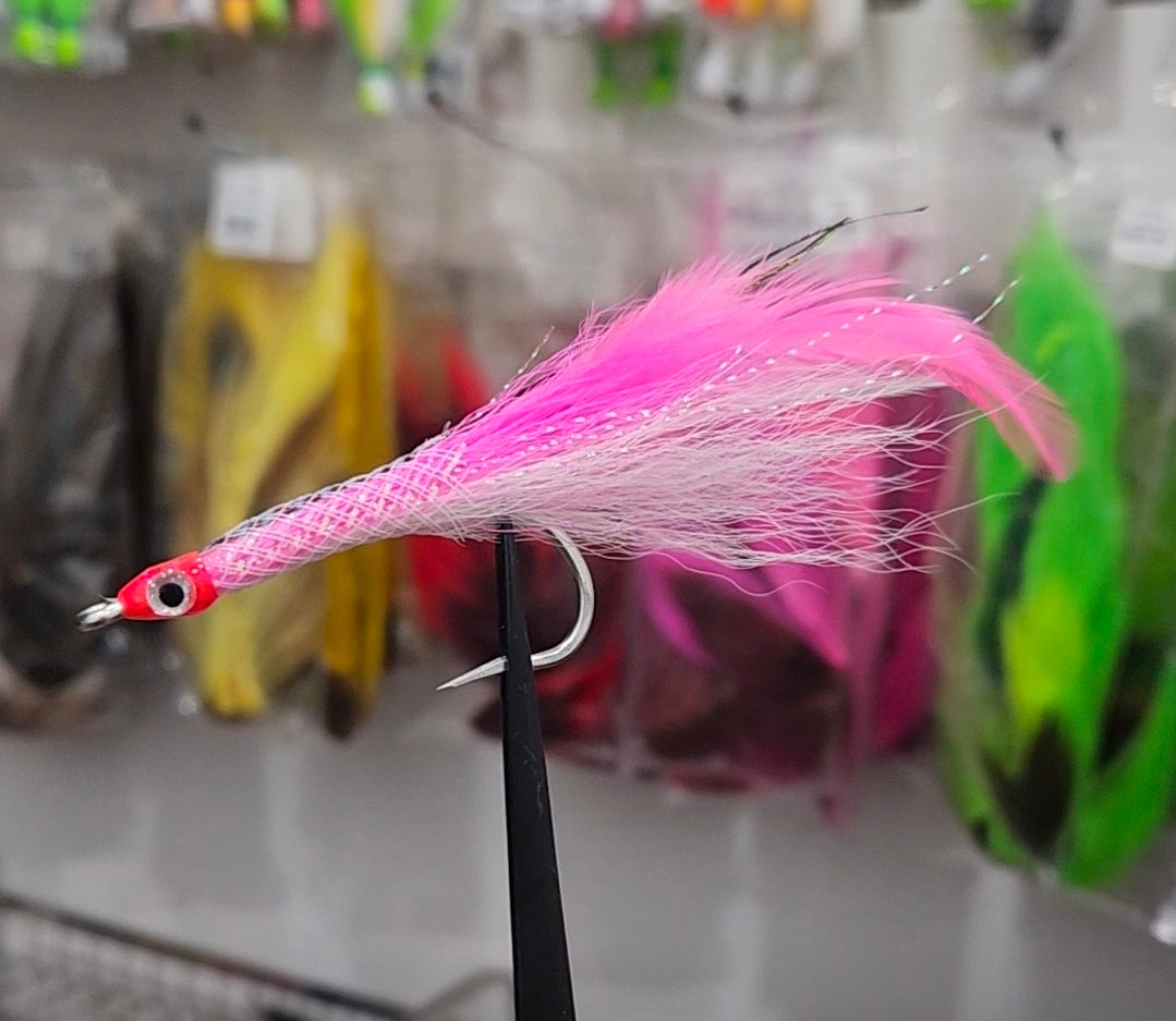 Sand eel teasers on Mustad 6/0 hook.