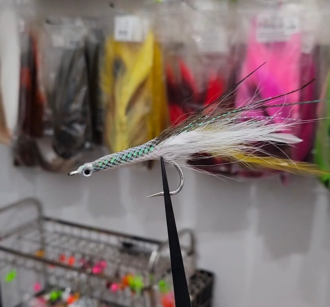 Sand eel teasers on Mustad 6/0 hook.